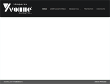 Tablet Screenshot of lamparasyvonne.com